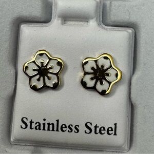 Flower Stainless Steel Earrings